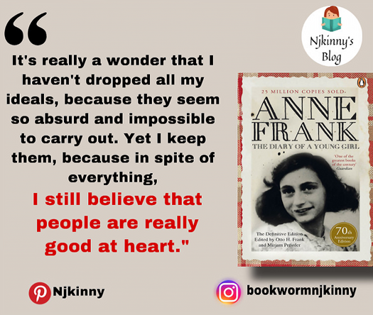 Best anne frank quotes that inspire, requite hope and instil strength on Njkinny's Blog