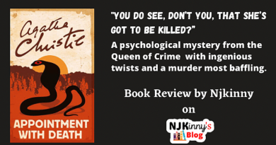 Appointment with Death by Agatha Christie, a Hercule Poirot Mystery, Book Review, Book Quotes, Book Summary, Publication date, genre on Njkinny's Blog.