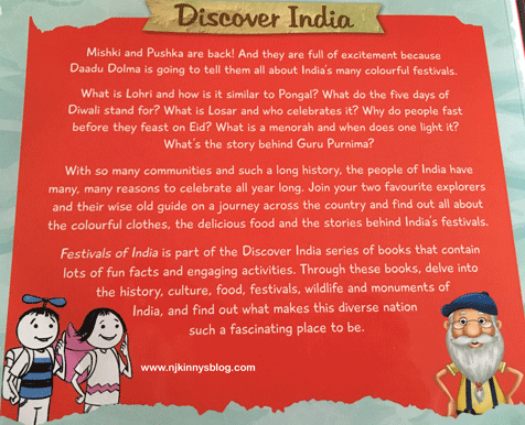 Discover India: Festivals of India by Sonia Mehta book review, synopsis on Njkinny's Blog
