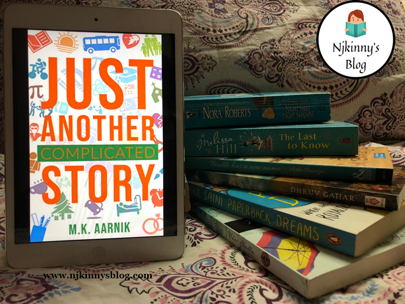 Just Another Complicated Story by M.K. Aarnik featured on Njkinny's Blog for What are you reading Wednesday meme.