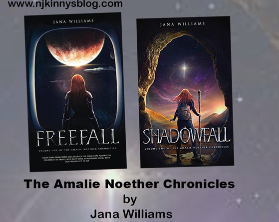 The Amalie Noether Chronicles by Jana Williams book reading order, blurbs, buy links, publication dates, genre on Njkinny's Blog.