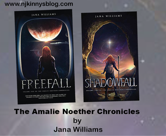 The Amalie Noether Chronicles by Jana Williams book reading order, blurbs, buy links, publication dates, genre on Njkinny's Blog.