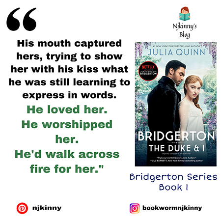 The Duke and I Quote, Best Bridgerton Series Book Quotes by Jullia Quinn on Njkinny's Blog