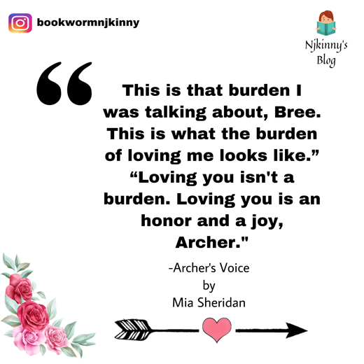 16 Best Love Quotes from Archer's Voice by Mia Sheridan Romance Book Quotes on Njkinny's Blog