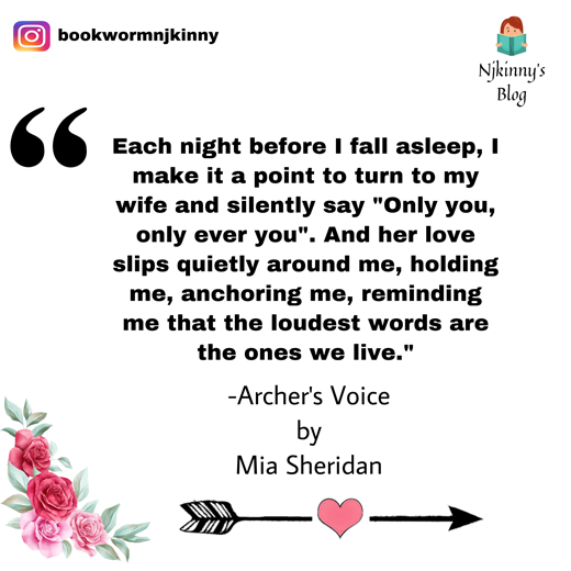 16 Best Love Quotes from Archer's Voice by Mia Sheridan Romance Book Quotes on Njkinny's Blog