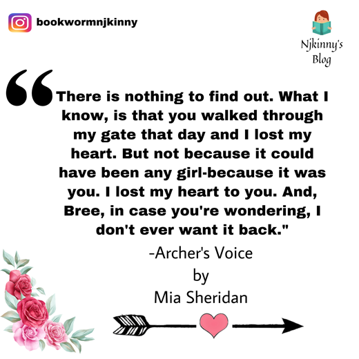 16 Best Love Quotes from Archer's Voice by Mia Sheridan Romance Book Quotes on Njkinny's Blog