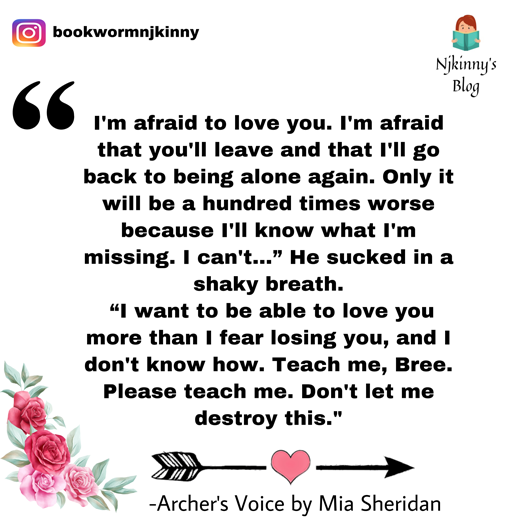 16 Best Love Quotes from Archer's Voice by Mia Sheridan Romance Book Quotes on Njkinny's Blog
