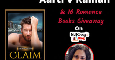 Claim by Aarti V Raman and Aarti V Raman bio, books on Njkinny's Blog, Best Indie Indian Romance Authors Series