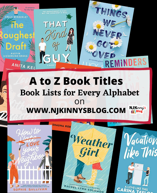Books Starting with Alphabet A to Z complete list on Njkinny's Blog