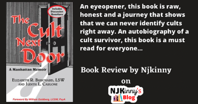 The Cult Next Door: A Manhattan Memoir by Elizabeth R. Burchard and Judith L. Carlone Book Review, Book Summary, Book Quotes on Njkinny's Blog