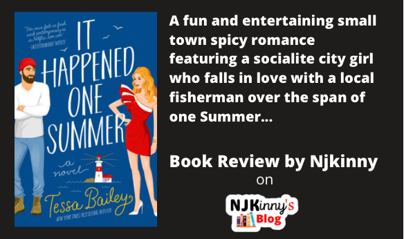 It Happened One Summer by Tessa Bailey Book Review, Book Quotes, Book Summary, Age Rating, Genre, Release Date on Njkinny's Blog