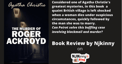 The Murder of Roger Ackroyd by Agatha Christie Book Cover, Book Review, Book Quotes, Book Summary, Age Rating on Njkinny's Blog