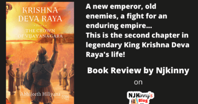 Krishna Deva Raya The Crown of Vijayanagara by Abhijeeth Hiliyana Book Review, Summary, Genre, Book Series on Njkinny's Blog